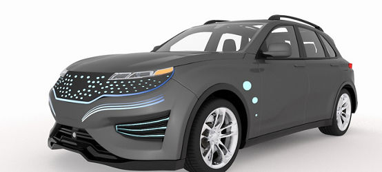 Mobility (TPO) Panels - car seen from the side, lights on