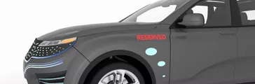 Mobility (TPO) Panels - car seen from the side, lights on