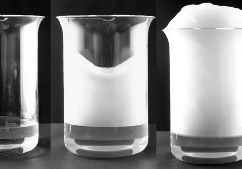 Antifoaming effect demonstration