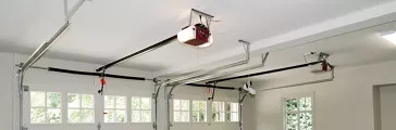 Residential house two car garage interior