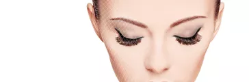 Woman Wearing Eyeshadow Looking Down
