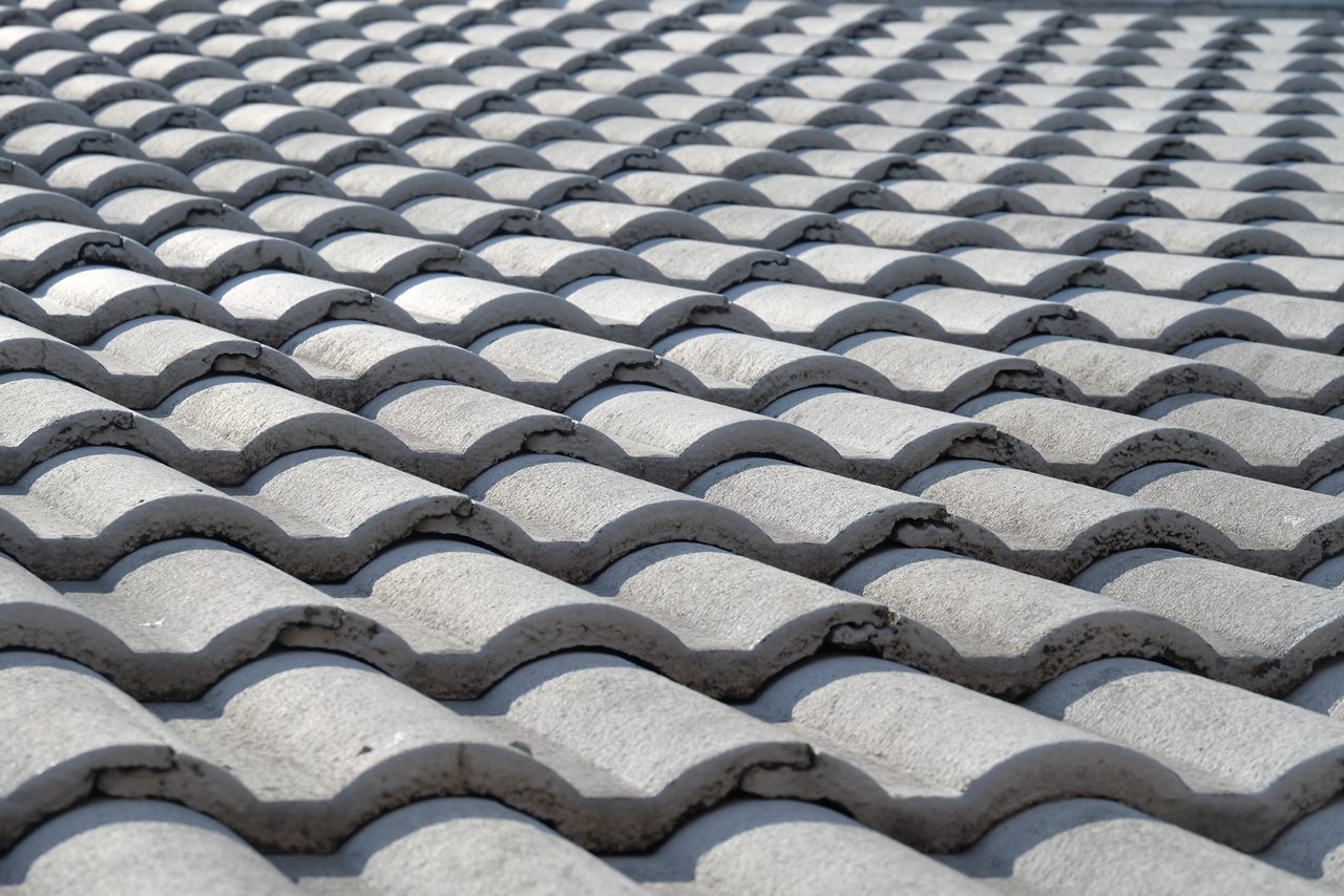 Textura del techo de tejas