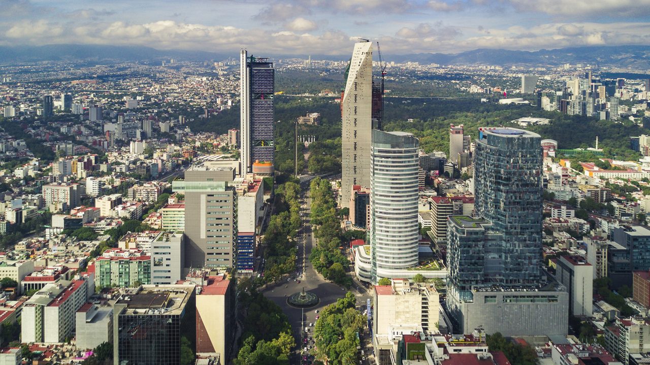 Mexico city skyline