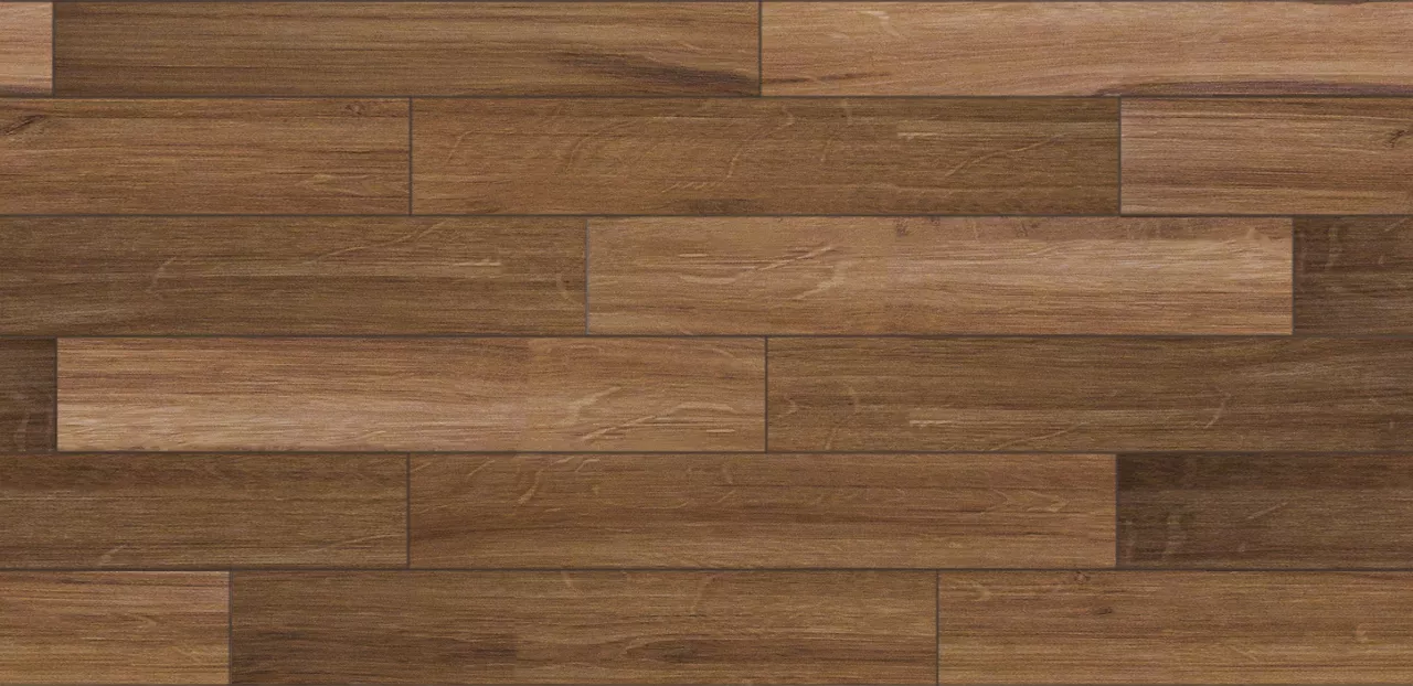 Seamless laminate wood flooring