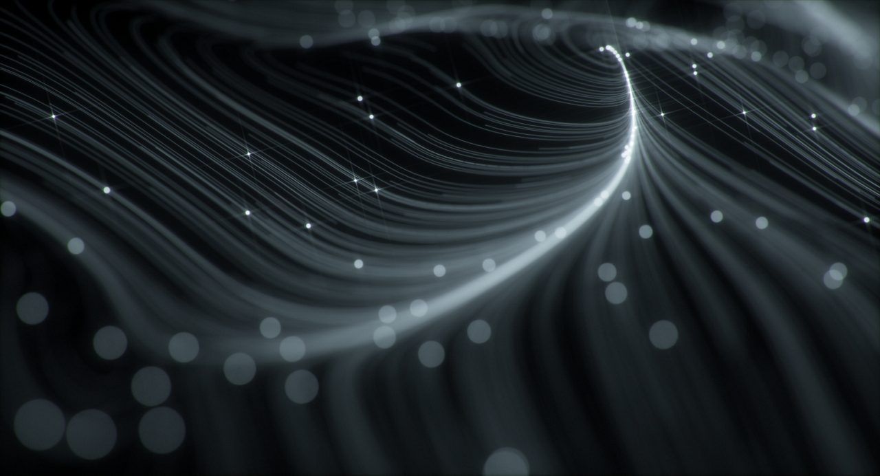 Wavy texture, like a feather or desert with small spheres