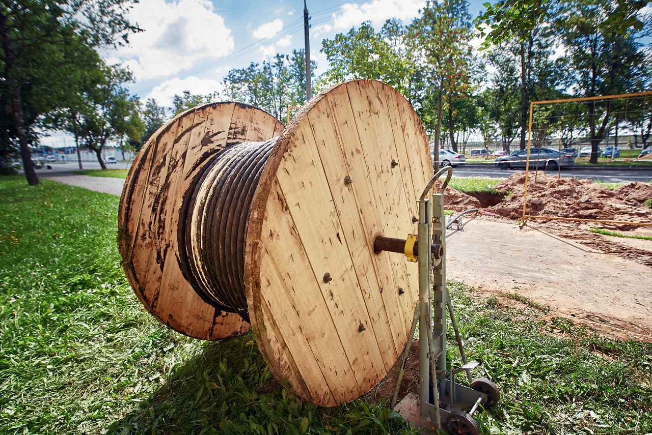 Cross section of high-voltage cable