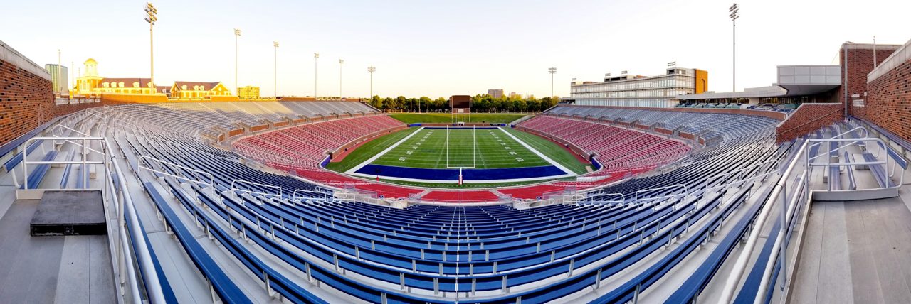 Empty sports stadium