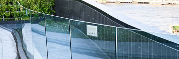 tempered laminated glass railing balustrade panels frame less ,safety glass for modern architectural buildings.