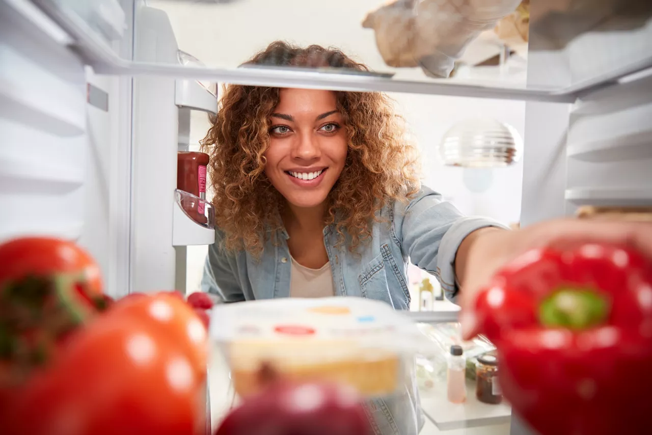 Woman in refrigerator 