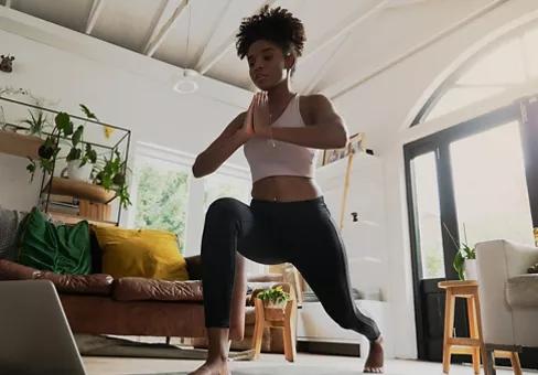 Woman doing Yoga