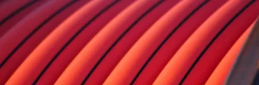 Conduit plastic orange pipe spool