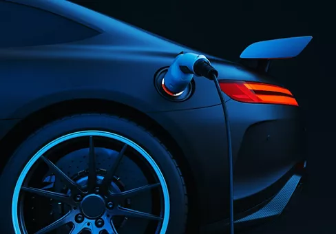 EV Electric car silhouette