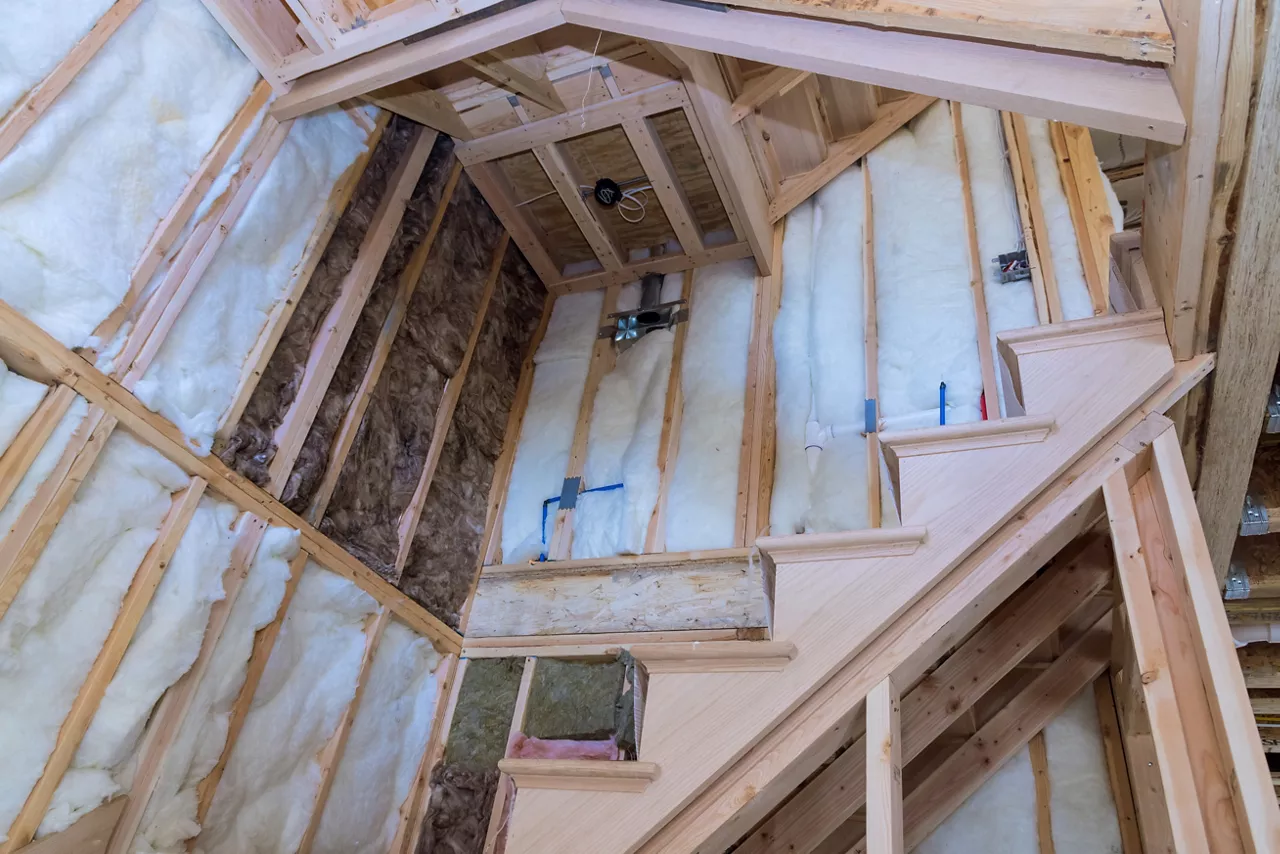 Fiber thermal insulation material rock wool mineral fiber cotton glass wool in new house