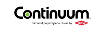 Continuum Green bimodal polyethylene resins by DOW logo | 528x352 