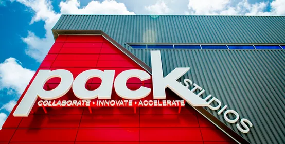 Exterior Pack Studio Building - Freeport, Texas.