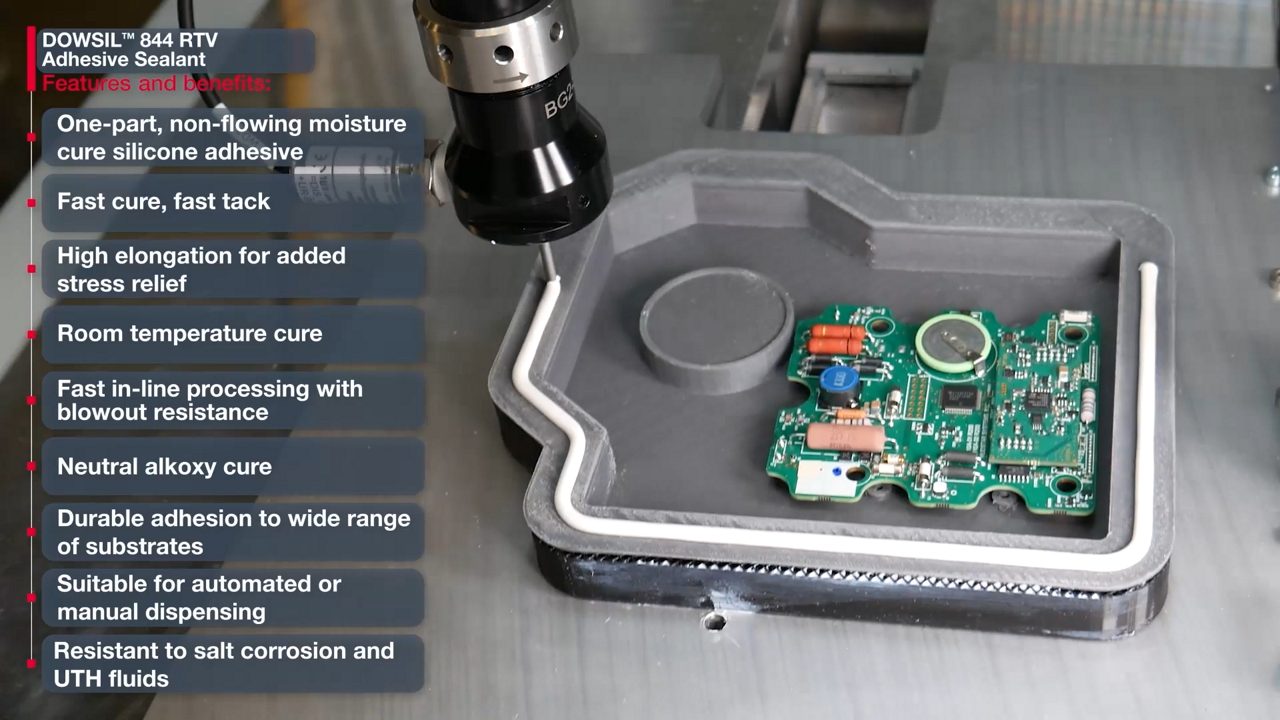 Dispensing of DOWSIL™ 844 RTV Adhesive Sealan