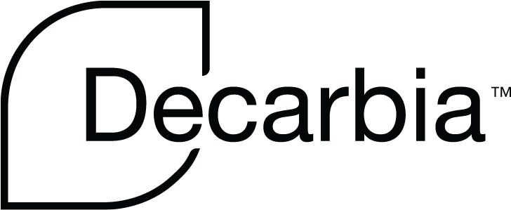 Logotipo de Decarbia negro sólido