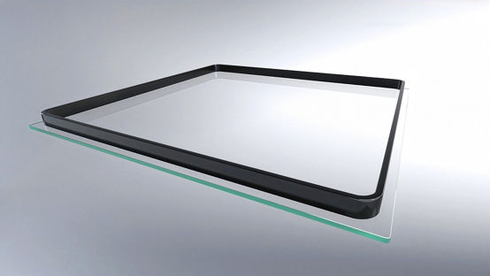 DOWSIL™ Power Edge 3000 glass illustration | Reactive Thermoplastic Spacer