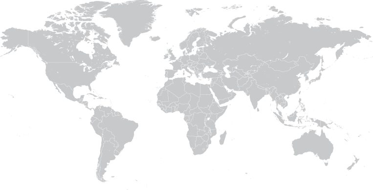 Gray world map