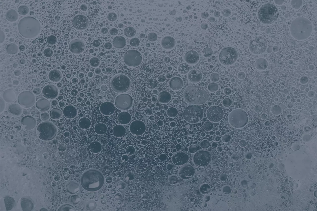 Surface of water and oil contaminate emulsion