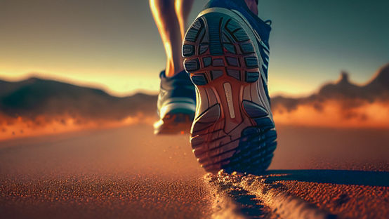 Closeup of shoe sole outdoors