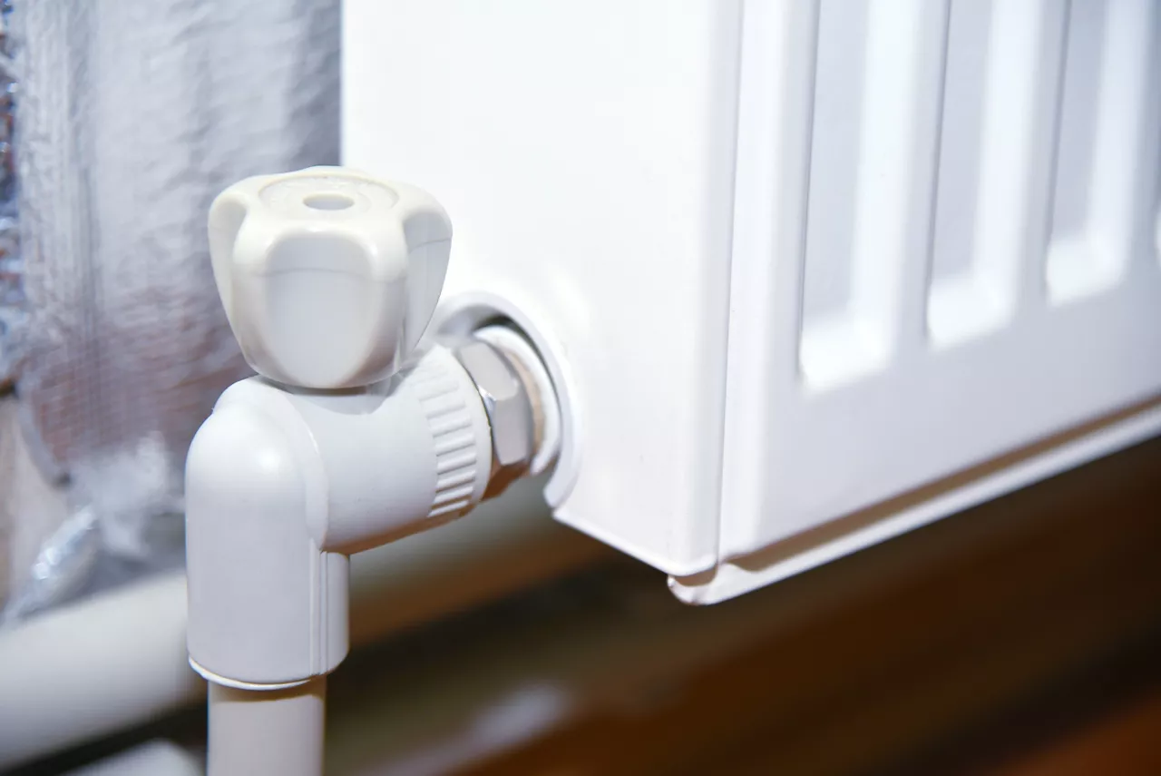 Faucet on the radiator of the heating system