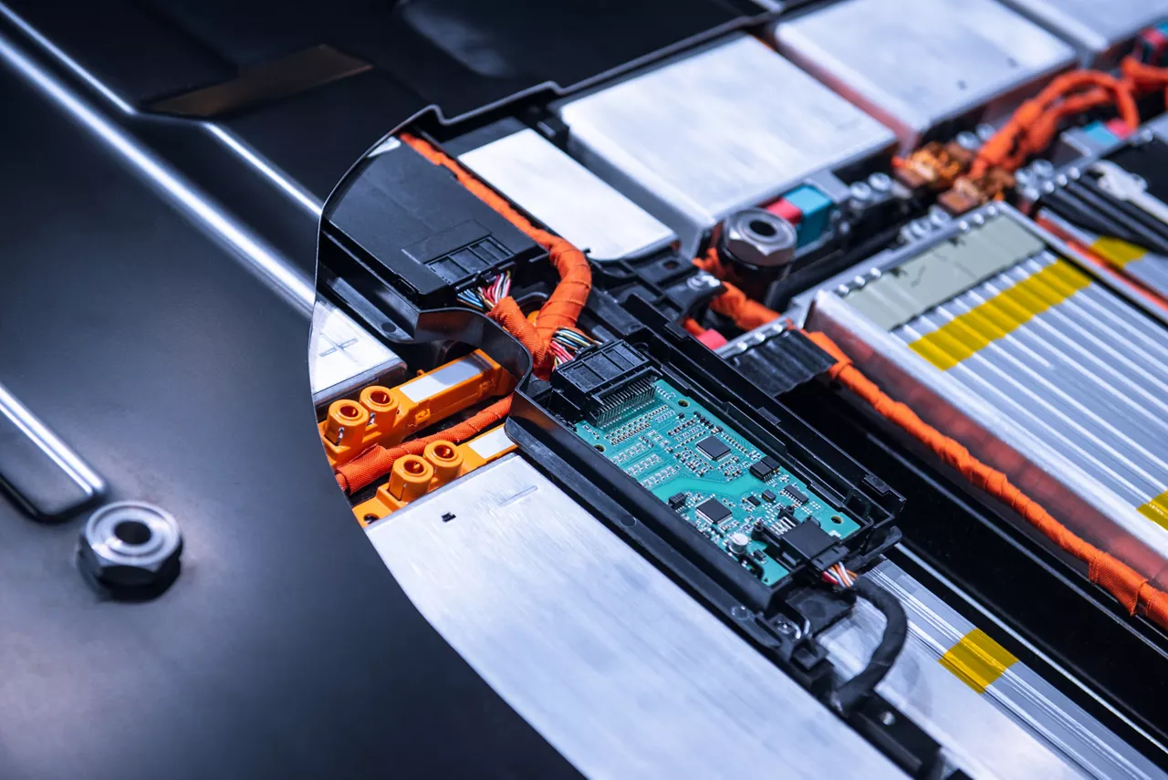 EV car battery pack.
