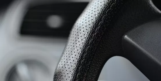 Black car interior