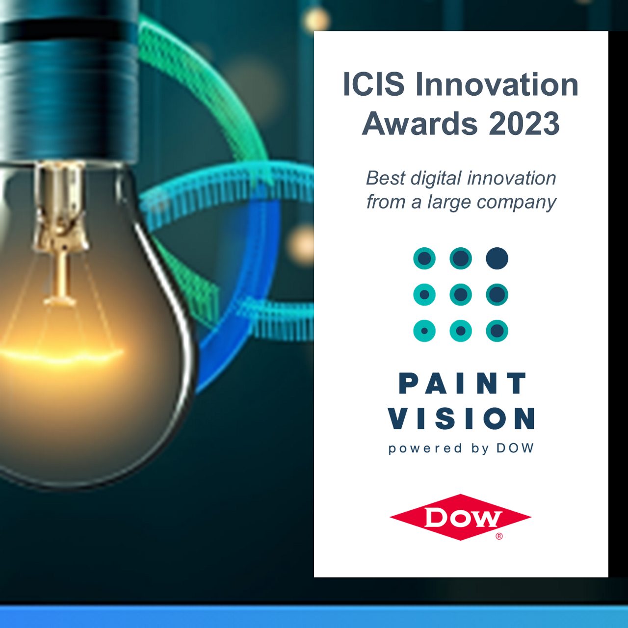 Logotipo del premio a la innovación de ICIS
