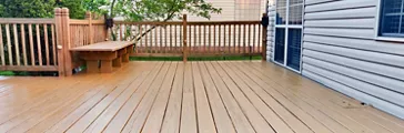 Painted residential deck