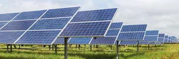 Solar cell in solar farm