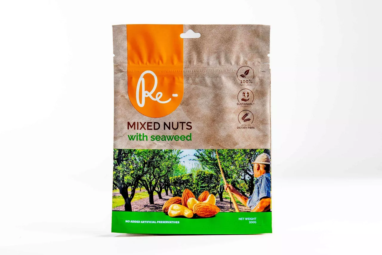 Recyclable nut packaging