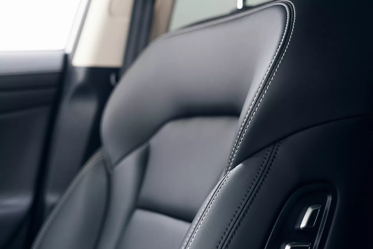 Leather seat car interior