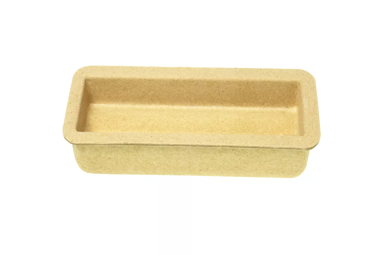 Cardboard Tray on White Background