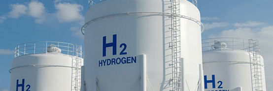 Hydrogen storage tanks industrial facility for renewable energy