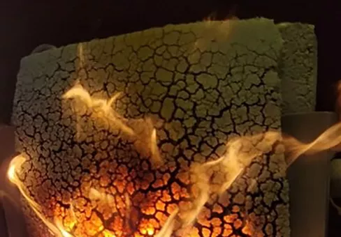 Fire to foam ceramifies