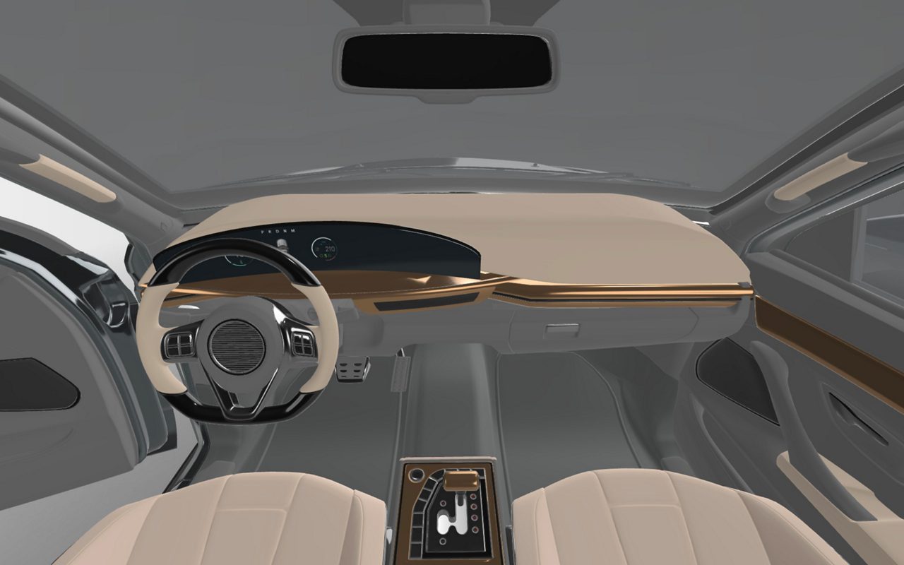 interior de auto moderno