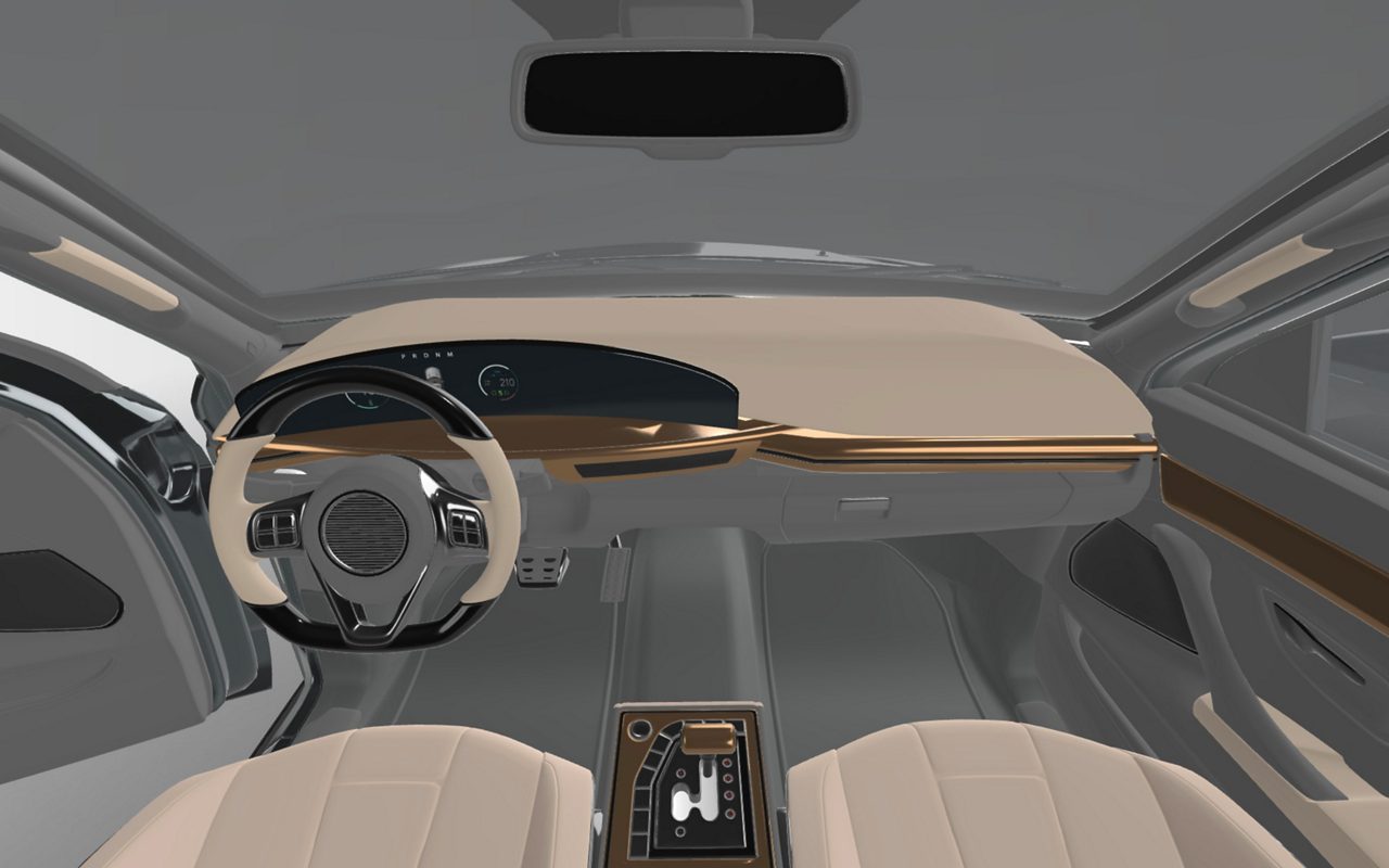 modern car interior