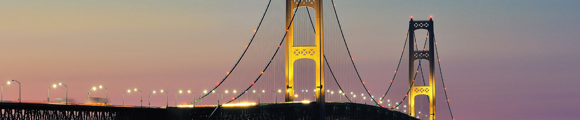 Grey suspension bridge