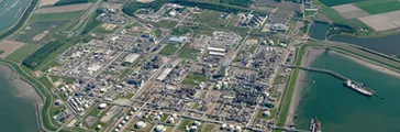 Aerial view of Benelux manufacturing site 