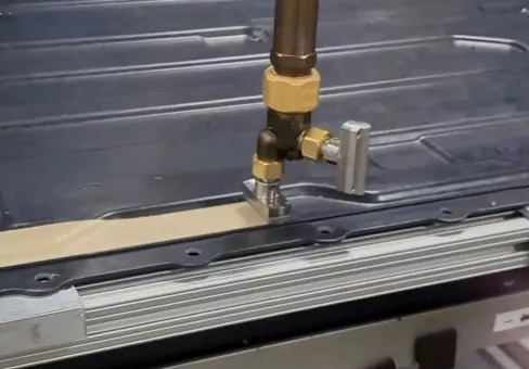 Battery enclosure fire protection dispensing demonstration, courtesy of GRACO using DOWSIL™ FC-2024 Coating video. | M37290 | screenshot